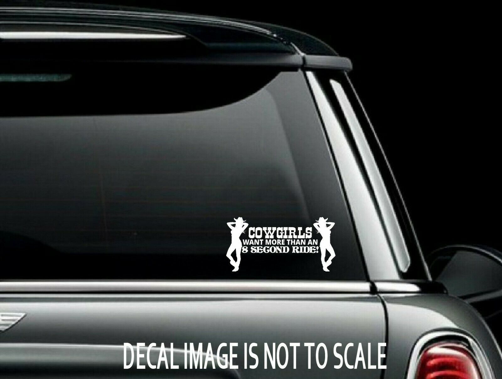 Cowgirls Want More Than an 8 Second Ride Cut Vynil Decal Sticker US Seller - $6.23+