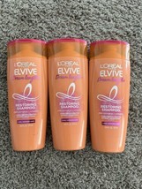 LOT OF 3 L'Oreal Elvive Dream Lengths Restoring Shampoo Long Damaged Hair 12.6oz - $12.19