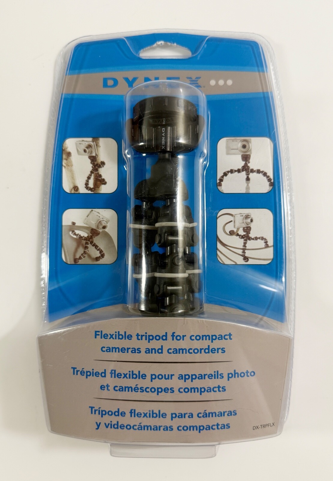 Dynex Flexible Tripod For Compact Cameras and Camcorders DX-TRPFLX - $8.90