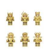 6pcs Saint Seiya Aries Mu Gemini Saga Virgo Shaka Taurus Minifigures Set - $18.99