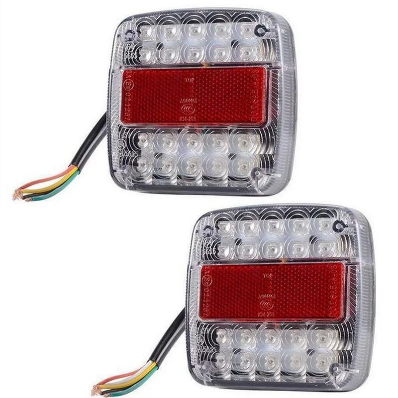 12V LED Indicator Lights Stop Rear Tail Reverse Light Indicator License Plate - £15.47 GBP