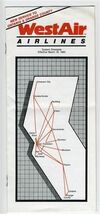 WestAir Airlines System Timetable March 1985 - $13.86