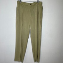 Tommy Bahama 100% Silk Dress Pants Relaxed Fit Khaki Beige Size 36 - $28.00
