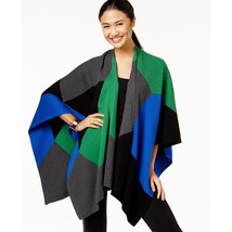 NWT Womens Size Medium Large Nordstrom Vince Camuto Colorblock Poncho Sweater - £30.99 GBP