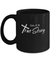 Coffee Mug Funny John 3:16 True Story Bible Verse Christian  - £15.99 GBP