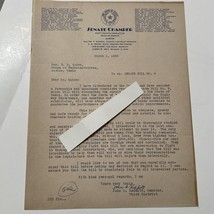 Texas State Senate Letter from John S. Redditt to State rep 1935 texas history - £57.84 GBP