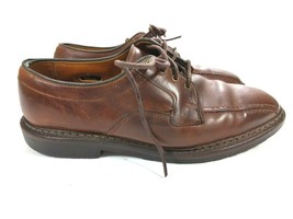 Allen Edmonds Mapleton Brown Leather Oxford  Derby  Split Toe  Shoe 7 D  - £29.46 GBP