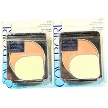 (2) COVERGIRL simply powder Foundation #545 Warm Beige  Discontinued HFT Sealed - $34.80