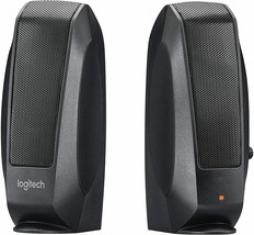 Logitech S120 Multimedia Speakers Clear Stereo Sound Slim Design - £27.56 GBP