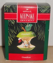 1992 Hallmark Keepsake Ornament Grandson MIB - £11.59 GBP