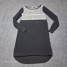 ATHLETA Wool Blend Sweater Weather LS Dress Black White Stripe Women&#39;s XXS - $26.14