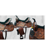 Western Premium Leather Barrel Racing Trail Horse Saddle Tack Size 15 - $765.91 CAD