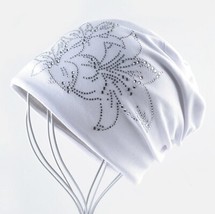 Female  Bonnet Autumn And Winter Caps Hip-hop Cap Flower Rhinestone Hats For Wom - £112.59 GBP