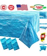 Multi-Purpose Ocean Waves Tablecloths for Beach, Pool, and Birthday Cele... - $315.55 MXN