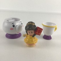 Fisher Price Little People Disney Princess Figures Belle Mrs Potts Teapot Chip  - £15.42 GBP