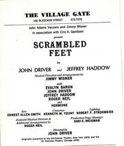 Showbill Scrambled Feet 1979 John Driver Jeffrey Haddow Hermione - $11.09