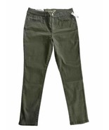Seven7 Pant's Women's 16 Tummy Less  Zipper High Rise Skinny Pants Green - $11.29