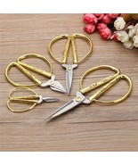 4 Size Stainless Steel Gold Sewing Scissors Short Cutter Durable High Steel - £4.99 GBP+