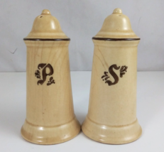 Vintage Pfaltzgraff Village Collection Crackled Stoneware Salt &amp; Pepper ... - $12.60