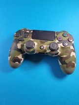 PS4 PlayStation Green Camo Camouflage Wireless Controller CUH-ZCT2U - £38.87 GBP