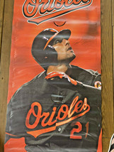 2010-2014 Double Sided Game Used Banner Baltimore Orioles MLB #21 Nick Markakis - £158.45 GBP