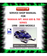 1998 1999 2000 Yamaha Mountain Max 600 700 Series Service Shop &amp; Repair ... - $9.95