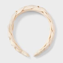 Universal Thread Fabric Braid Headband Ivory Hair Accessory - $170.44 MXN