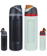 2-Pack Sports Water Bottles 1L Leakproof Portable Black Gym Outdoor Travel - $260.94 MXN