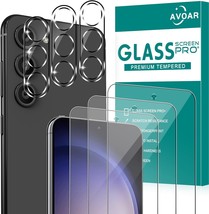 3 3 Pack Glass Screen Protector for Samsung Galaxy S23 with Camera Lens Protecto - £12.93 GBP
