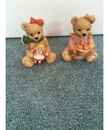 2 HOMCO 5560 AND 1425  FIGURINE FALL AND CHRISTMAS - $14.69 CAD