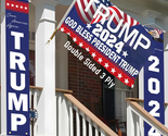 Trump 2024 Flag - 3 X 5 FT Double Sided 3 Ply &quot;God Bless President Trump... - $34.69