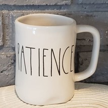 Rae Dunn &quot;PATIENCE&quot; Ivory Colored Ceramic Coffee Mug Artisan Collection 20 oz. - £8.70 GBP