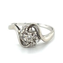 Diamond 14K White Gold Ring 3.0g Size 7.25 - £2,349.66 GBP