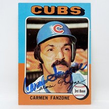 1975 Topps #363 Carmen Fanzone SIGNED Autographed Card MLB Baseball Chicago Cubs - £3.91 GBP