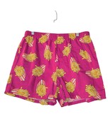 Old Navy Womens Medium Novelty Print Shorts French Fries Pink All Over P... - $16.61