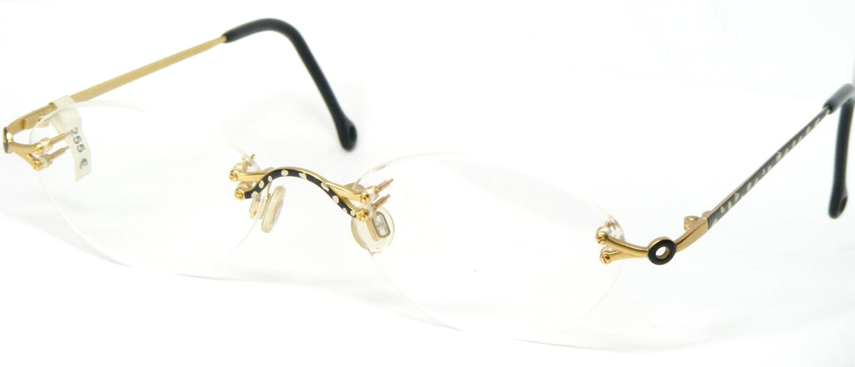 Ken Sooper 209 Vs Gold/Matt Schwarz / Silber Unique Brille 52-18-137mm G... - $76.20