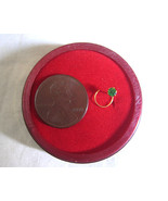 22k Solid Yellow Real Gold Nose Pin Green Stone Buy Today And Get FREE S... - $1,007.22 MXN