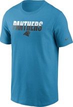 Carolina Panthers Mens Nike Split Wordmark S/S T-Shirt - XXL/XL/Large - NWT - £18.97 GBP