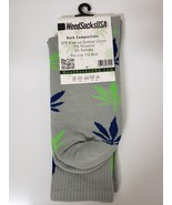 PREMIUM QUALITY 420 WEED SOCKS CREW SIZE - SEATTLE COLORS - GO SEAHAWKS ... - £4.15 GBP