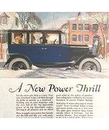 Willys Overland Sedan 1924 Advertisement Lithograph Automobilia Power DWCC1 - $82.25 CAD