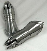 Medieval Knight Gauntlets/Gloves  Functional Armor Adult Medieval Steel Item - £71.23 GBP