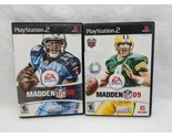 Lot Of (2) Sony Playstation 2 EA Sports Madden 08 09 Football Video Games - $24.05