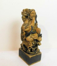 Vintage Figure of an Immortal China On a Dragon 5 Inches - $28.71