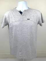 Mens T Shirt Gray Shirt Casual Short Sleeve Size One Size (about Small/M... - $19.99