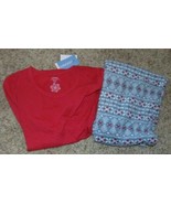 Womens Pajamas Christmas Jockey Plus Fairisle 2 Pc Winter Fleece PJ&#39;s Se... - £21.80 GBP