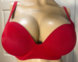 Tommy Hilfiger 40C Red Lined Underwire Balconette 40 C Bra - $4.95