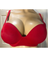 Tommy Hilfiger 40C Red Lined Underwire Balconette 40 C Bra - $6.82 CAD