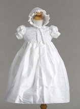 Stunning Shantung Silk Dressy Baby Girl Boutique Christening Holiday Dress/Hat - £50.66 GBP