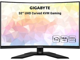 Gigabyte M32UC 32&quot; 144Hz (160Hz Oc) 4K Uhd Curved Gaming Monitor, Ss Va, 3840x21 - £806.00 GBP