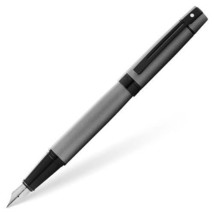 Sheaffer Sheaffer 300 Fountain Pen w/ Black Trim (Matte Grey) - Med. - £63.34 GBP